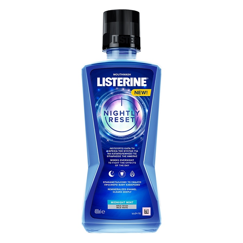 Apa de gura Listerine Nightly Reset, 400 ml, Johnson&Johnson