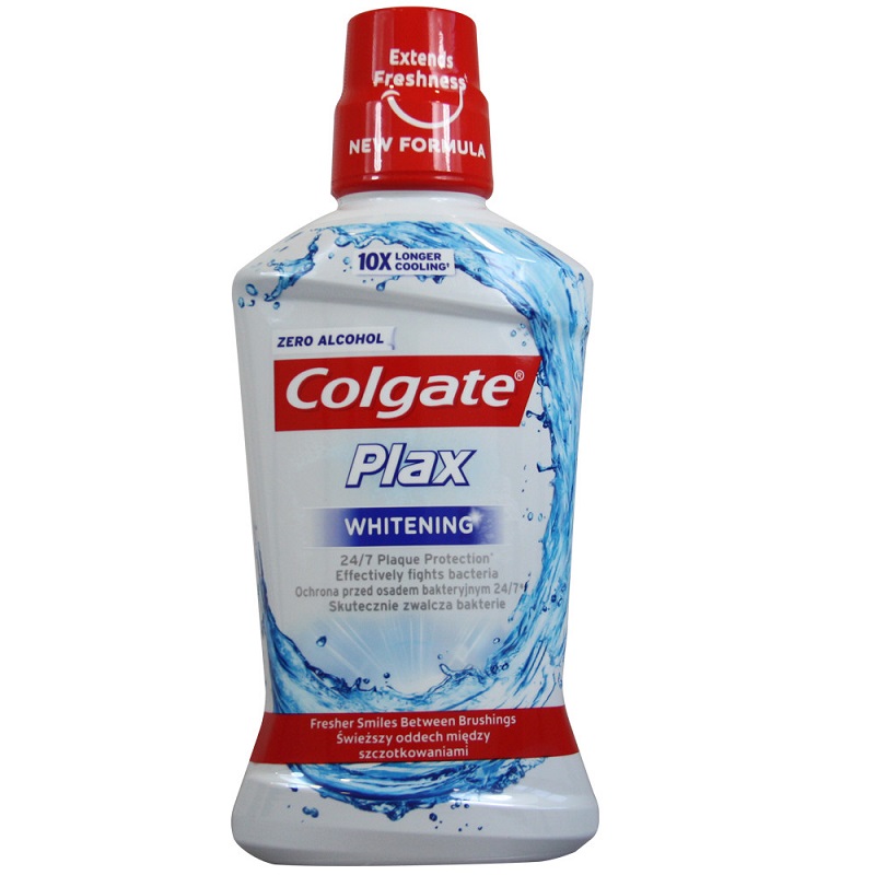 Apa de gura Plax Whitening, 500 ml, Colgate