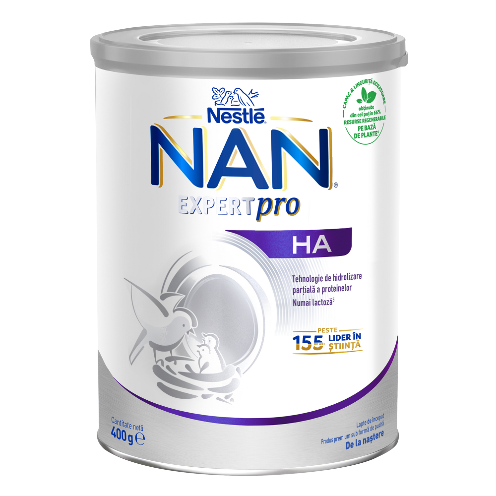 Formula de lapte praf Nan Expertpro HA, +0 luni, 400 g, Nestle
