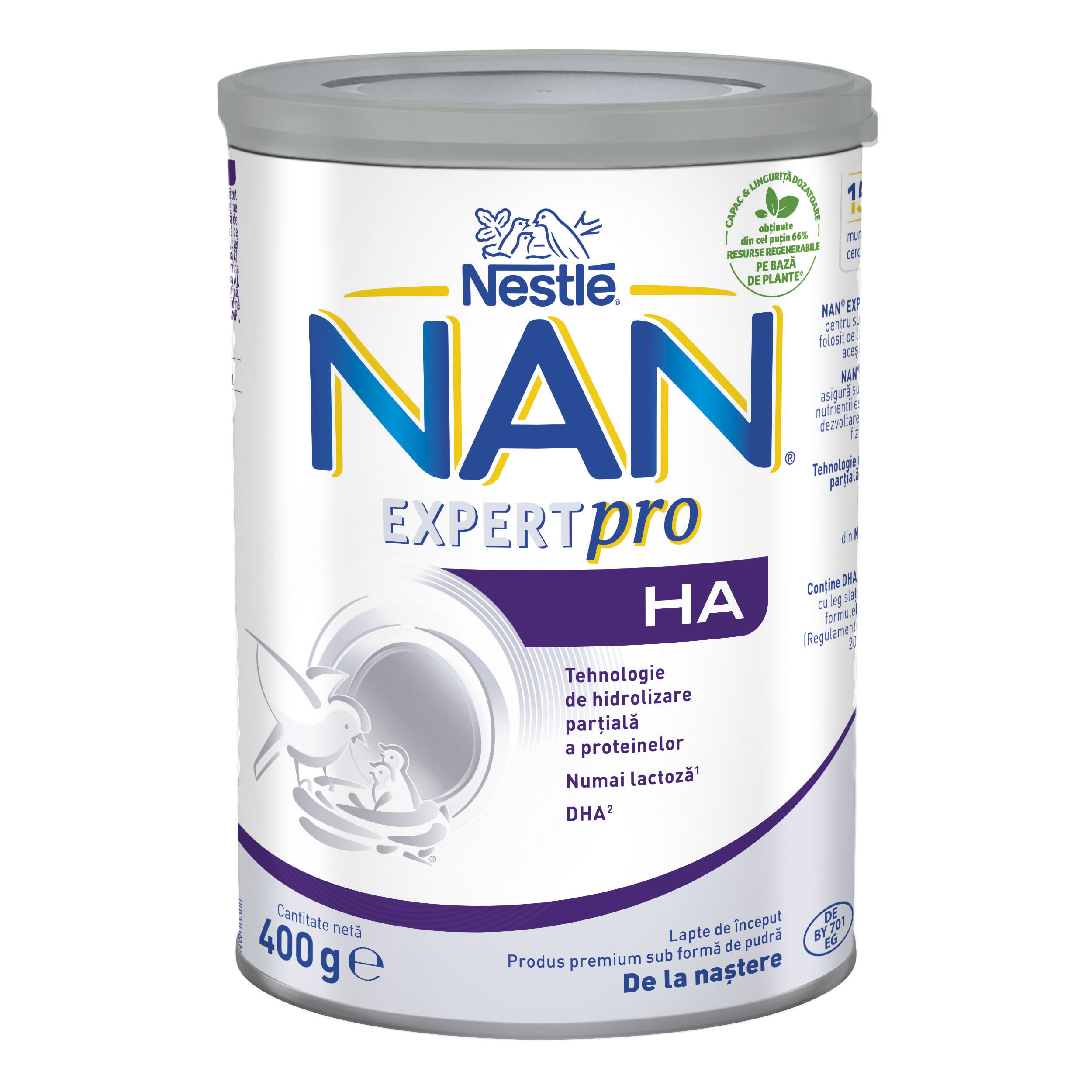 Formula de lapte praf Nan Expertpro HA, +0 luni, 400 g, Nestle