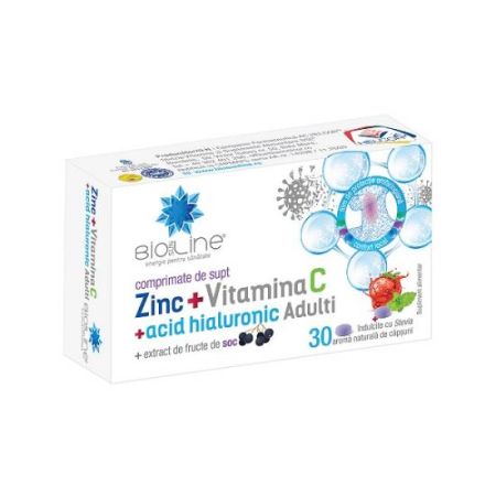 Zinc cu Vitamina C si Acid Hialuronic