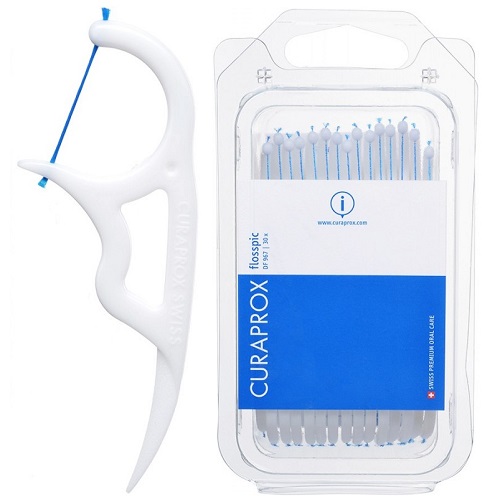 Ata dentara cu scobitoare, 30 buc, Curaprox