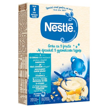 Cereale Somn Usor din grau cu 5 fructe Infant Cereals, +8 luni, 250 g