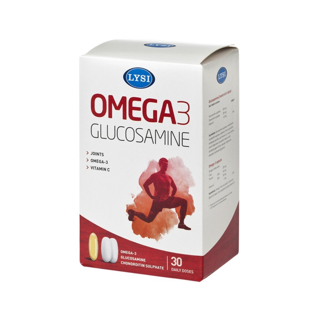 Omega 3 cu Glucozamina, 30 doze, Lysi