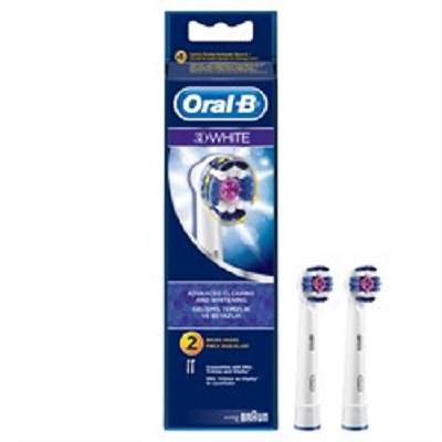 Rezerve pentru periuta electrica de dinti 3D white, 2 buc, Oral B