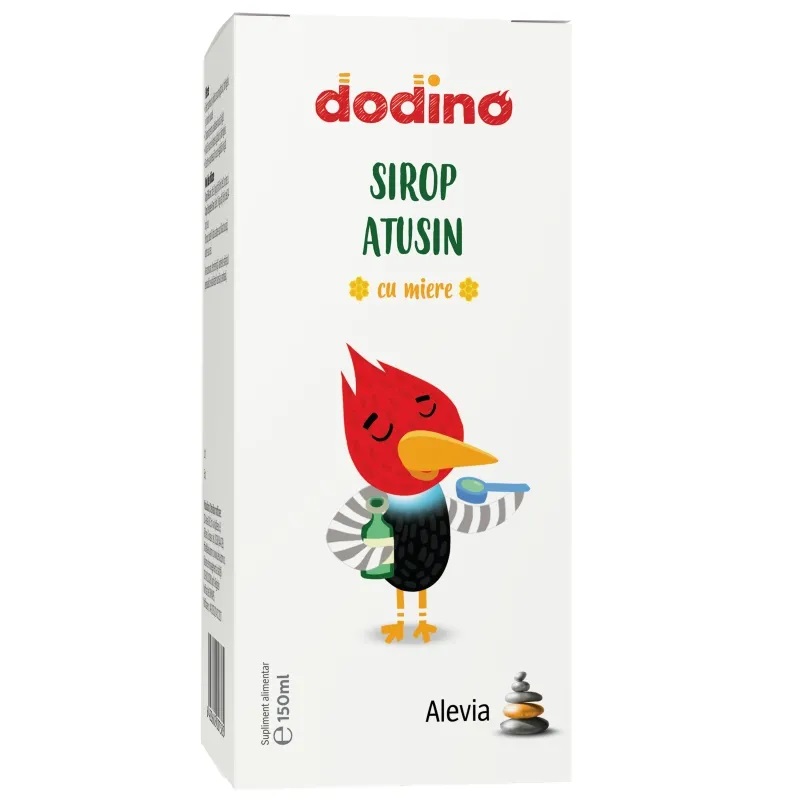 Sirop Atusin cu miere Dodino, 150 ml, Alevia