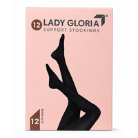 Ciorapi medicinali compresivi tip dres 12-15 mmHg, Nr 4, Sahara, LadyGloria