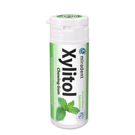 Guma de mestecat cu Spearmint si Xylitol, 30g, Miradent