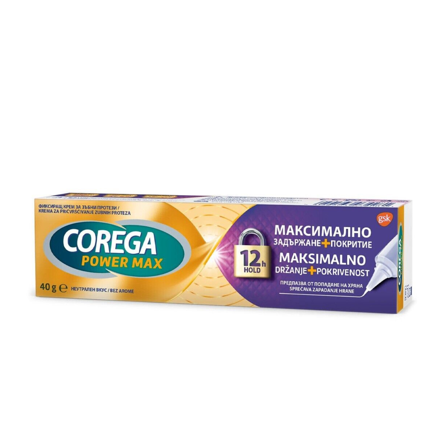 Crema adeziva Max Sigilare, 40g, Corega