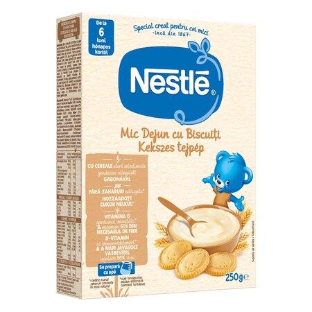 Cereale mic dejun cu biscuiti si lapte, +6 luni, 250 g