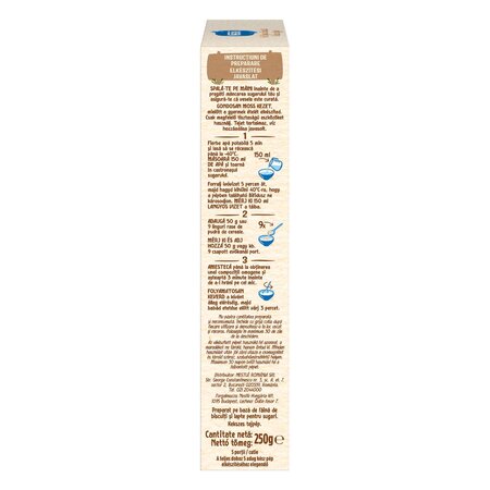 Cereale mic dejun cu biscuiti si lapte Infant Cereals, +6 luni, 250 g, Nestle 534359