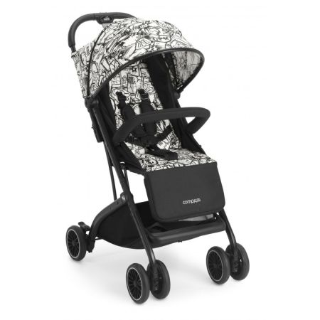 Carucior sport pentru copii, Alb/Negru Compass