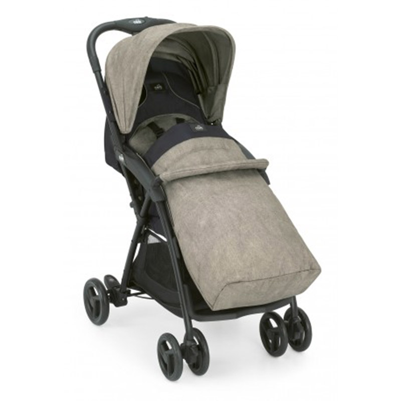 Carucior sport pentru copii Curvi, Beige/Gri, Cam