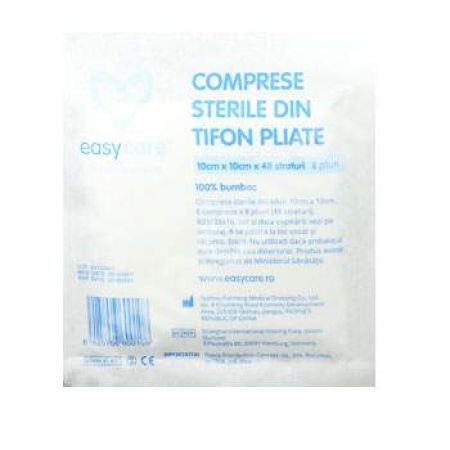 comprese sterile din tifon pliate