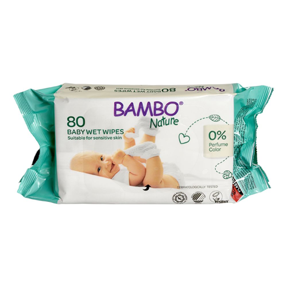 Servetele umede Ecolabel, 80 bucati, Bambo Nature