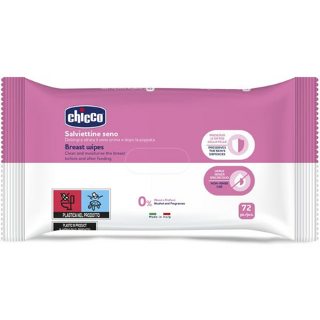 Servetele umede pentru igiena sanului, +0 luni, 72 bucati, , Chicco