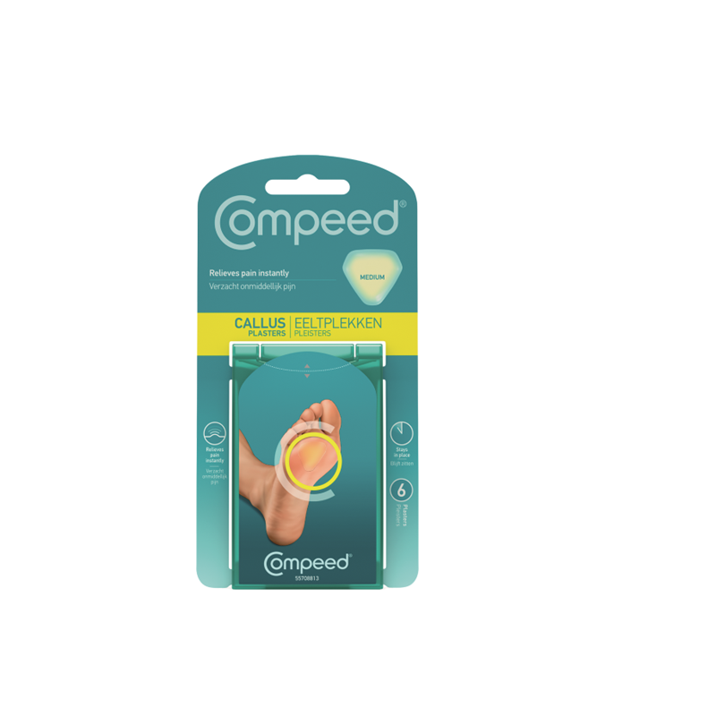 Plasturi medii pentru bataturi superficiale, difuz delimitate, 6 buc, Compeed