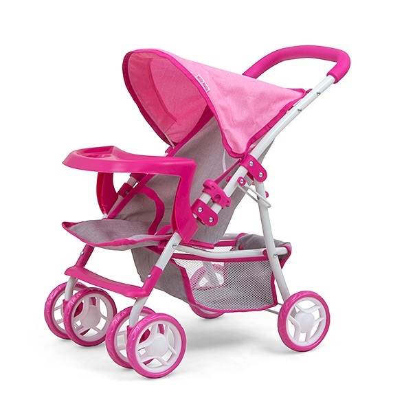 Carucior pentru papusi Kate Prestige Pink, Milly Mally