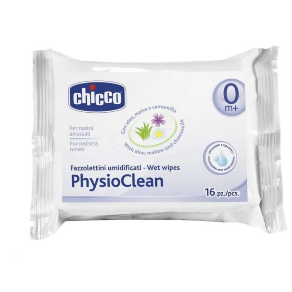 Servetele umede pentru nas PhysioClean, 16 bucati, Chicco