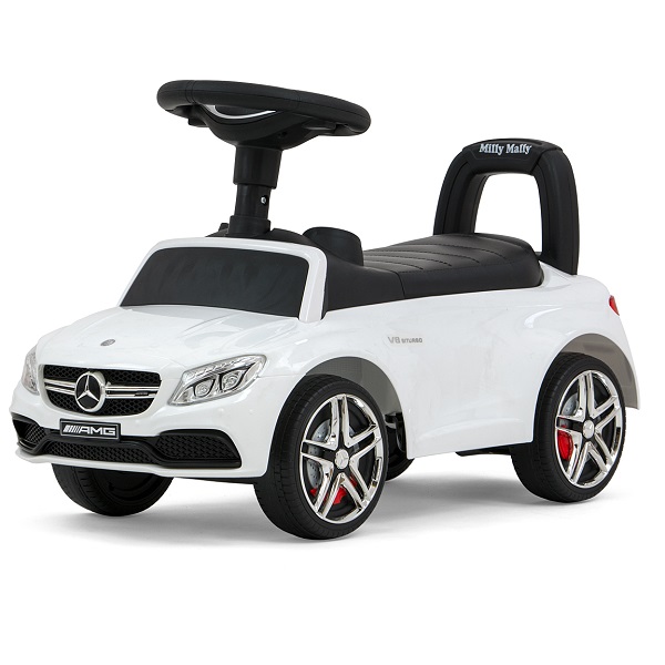 Masinuta pentru copii, Ride-On, C63, Mercedes AMG Cupe S, White, Milly Mally