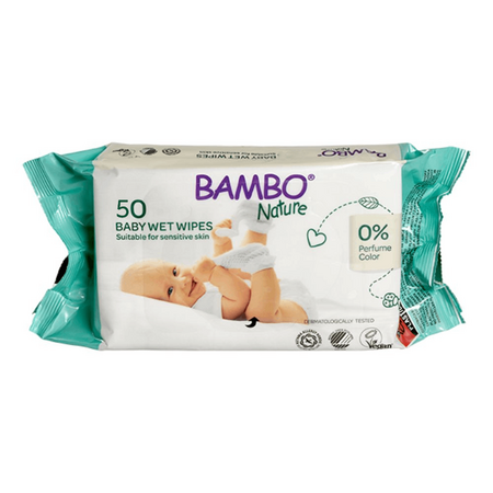 Servetele umede Eco, 50 bucati, Bambo Nature