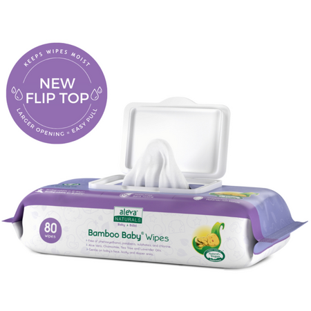 Servetele umede din fibre de bambus, 80 bucati, Aleva Naturals 704775