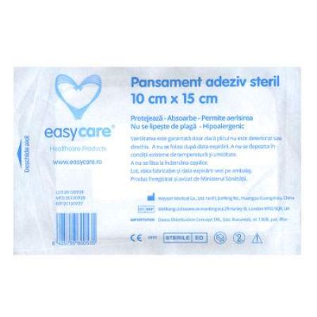 Pansament adeziv steril cu tampon absorbant