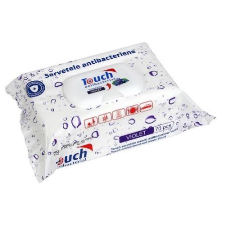 Servetele umede antibacteriene Violet