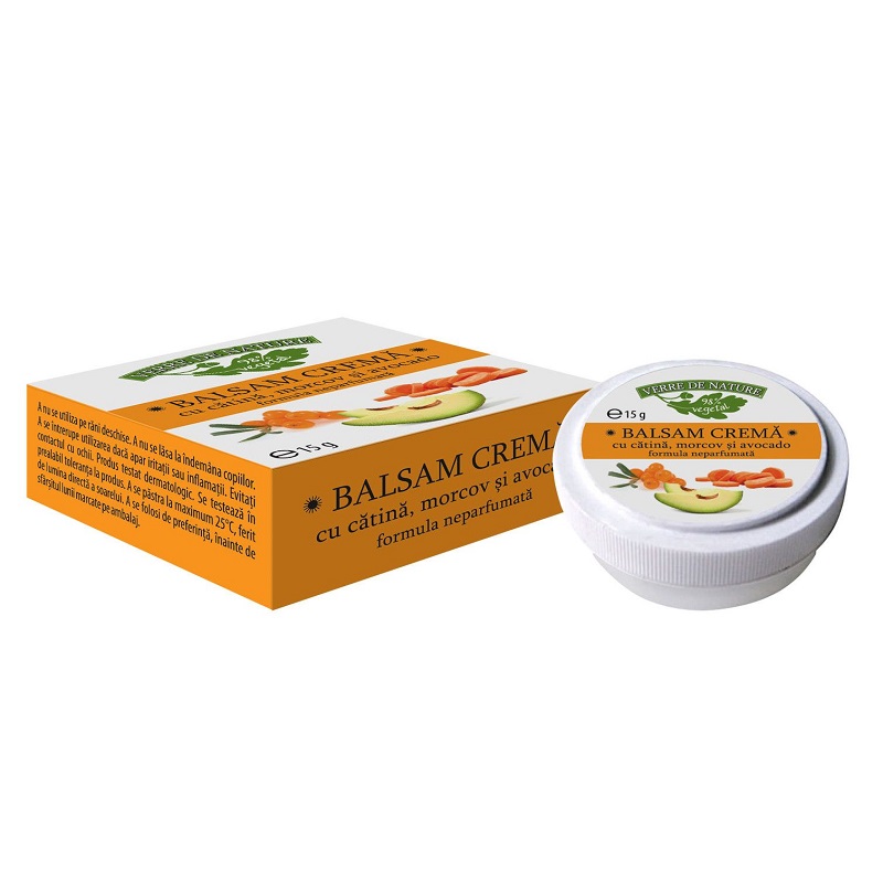 Balsam crema cu morcov, catina si avocado, 15 gr, V