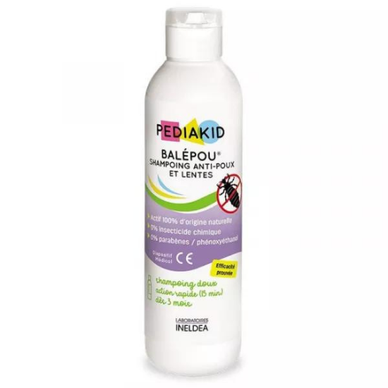 Sampon pentru copii impotriva paduchilor si capuselor Balepou, 200 ml, Pediakid