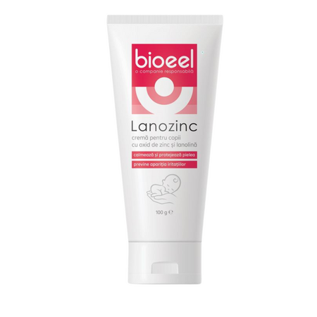 Crema pentru copii Lanozinc, 100 g, Bioeel