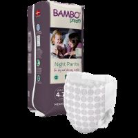 Scutece Pants Girls Dreamy Night, 4-7 ani, 15-35 kg, 10 bucati, Bambo