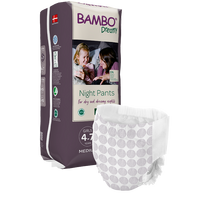Scutece Pants Girls Dreamy Night, 4-7 ani, 15-35 kg, 10 bucati, Bambo