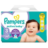Scutece Active Baby, Nr. 3, 6- 10 kg, 90 buc, Pampers
