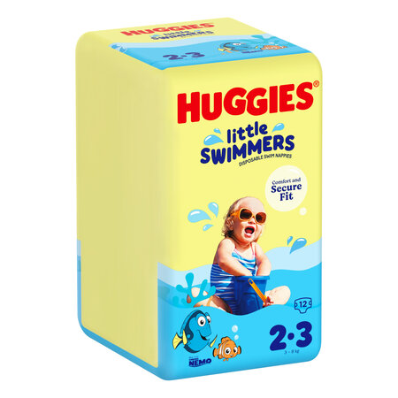 Chilotei impermeabili pentru inot Little Swimmers, Nr. 2-3, 3-8 kg, 12 bucati, Huggies 801044