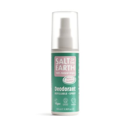 Deodorant spray cu pepene si castravete, 100 ml, Salt Of The Earth