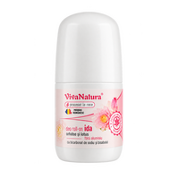 Deo roll-on cu bicarbonat de sodiu Ida, Orhidee si Lotus, 50 ml, Vivanatura