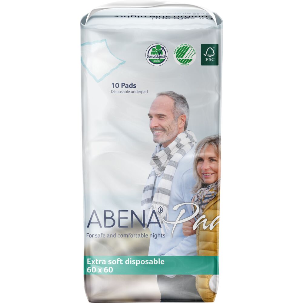 Aleze protectii de unica folosinta pentru pat, 60x60cm, 10 bucati, Abena