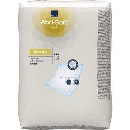 Aleze pentru protectia patului Abri Soft, 60x60cm, 60 bucati, Abena 700158