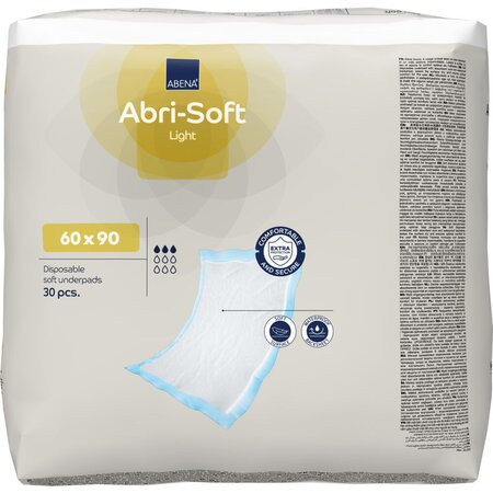 Aleze pentru protectia patului Abri Soft, 60x90cm, 30 bucati, Abena 700165