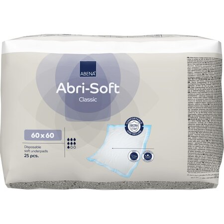 Aleze unica folosinta Abri Soft, 60 x 60 cm, 25 bucati, Abena 700079