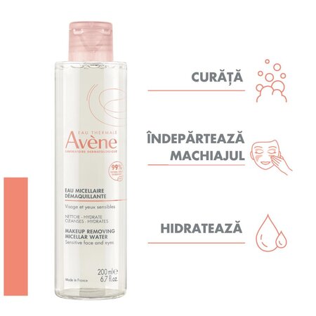 Apa micelara demachianta Essentiel, 200 ml, Avene 567810