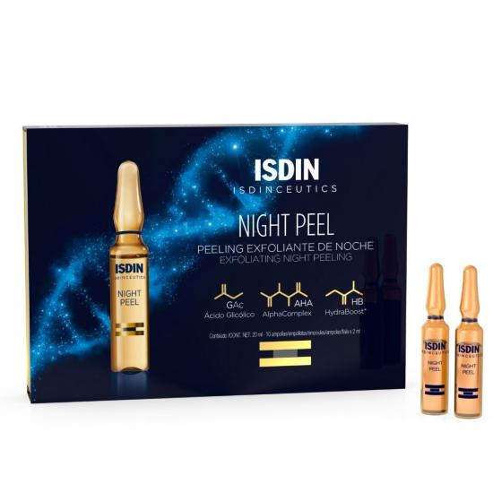 Fiole pentru peeling de noapte Night Peel, 10 fiole x 2 ml, Isdin