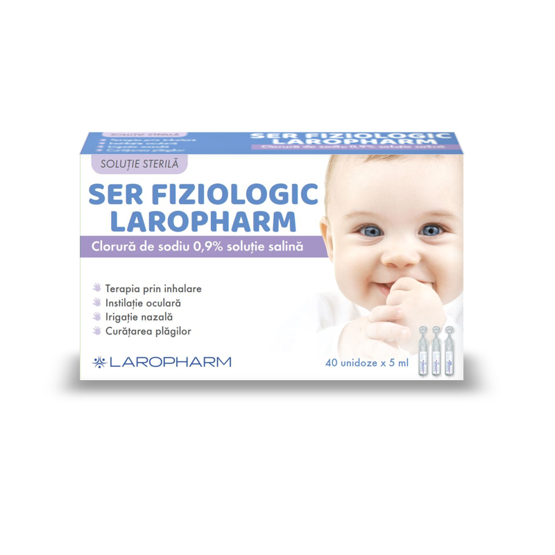 Ser fiziologic, 40 unidoze x 5 ml, Laropharm