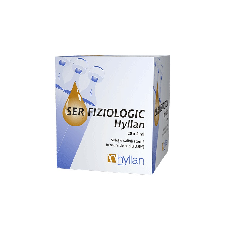 Ser fiziologic, 20 monodoze x 5 ml, Hyllan