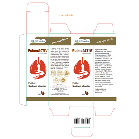 PulmoActiv picaturi, 30 ml, Medicinas 769396
