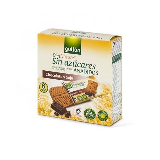 Biscuiti Snack cu ciocolata fara adaos de zahar cu indulcitor, 144 g, Gullon