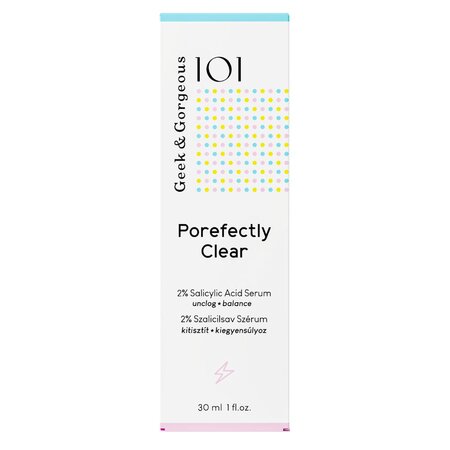 Ser cu 2% Acid Salicilic si Sarcosina Porefectly Clear, 30 ml, Geek & Gorgeous 760234