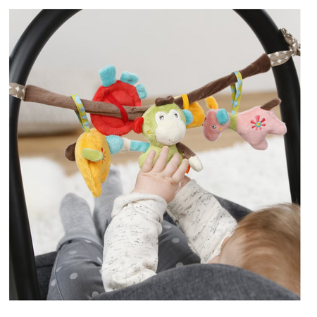 Jucarie pentru carucior Animalute Vesele, +0 luni, Fehn 649819