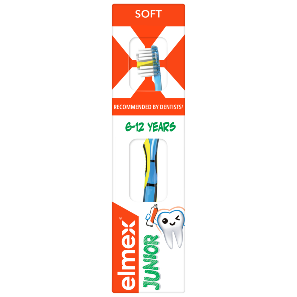 Periuta de dinti Junior, 6-12 ani, Elmex